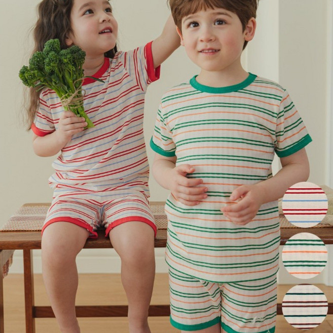 [해피버스] 비비드핀ST 실내복세트