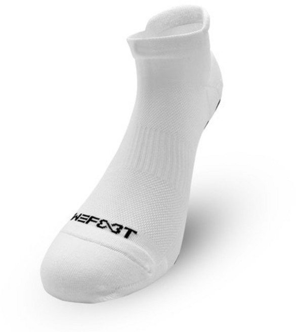 더블 논슬립 PLUS Lite 스니커즈 삭스 테니스 배드민턴 스포츠 양말 러닝 등산 헬스, L, 화이트