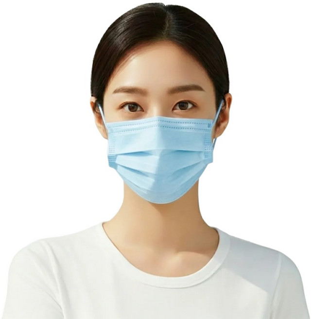 클린손케어 국산 KFAD 비말차단 덴탈마스크 대형, 블루, 2박스, 50개입