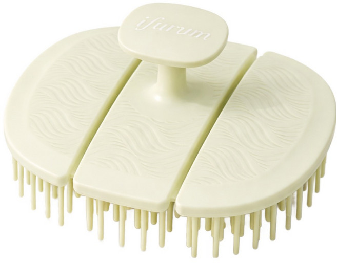 아이푸룸 TPEE 친환경소재 헤어 두피 마사지 저자극 샴푸브러쉬 미용실 입점, 1개, 라임 그린