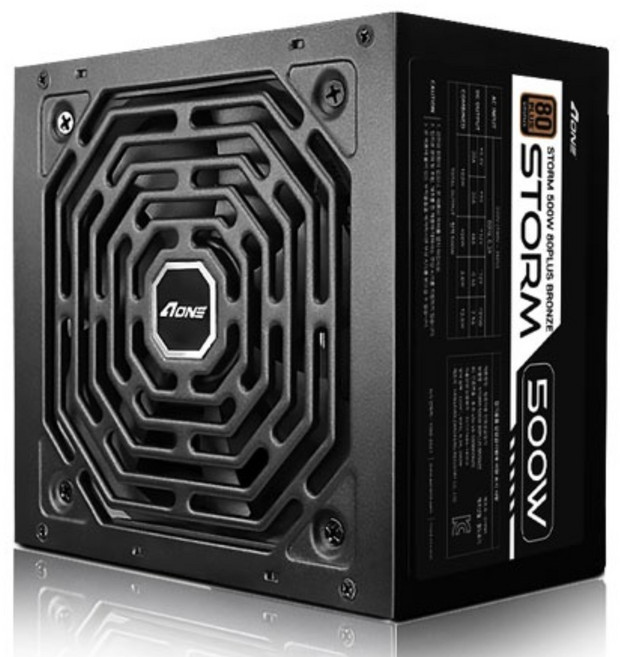 AONE 스톰 500W 80PLUS 브론즈 블랙 PC 파워서플라이 컴퓨터 전원