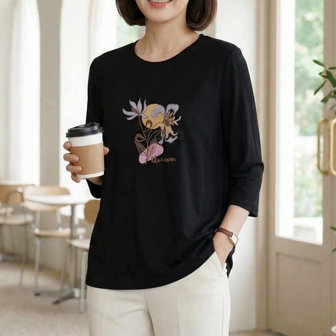 [엄마옷 로즈맘] 유만라운드7부티셔츠