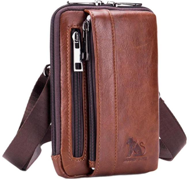 제이콥스타일 천연가죽 에릭 멀티백 핸드폰가방 허리 미니 크로스백 남자 폰 크로스 가방 벨트 케이스 소가죽 지갑 여행 휴대폰 가방