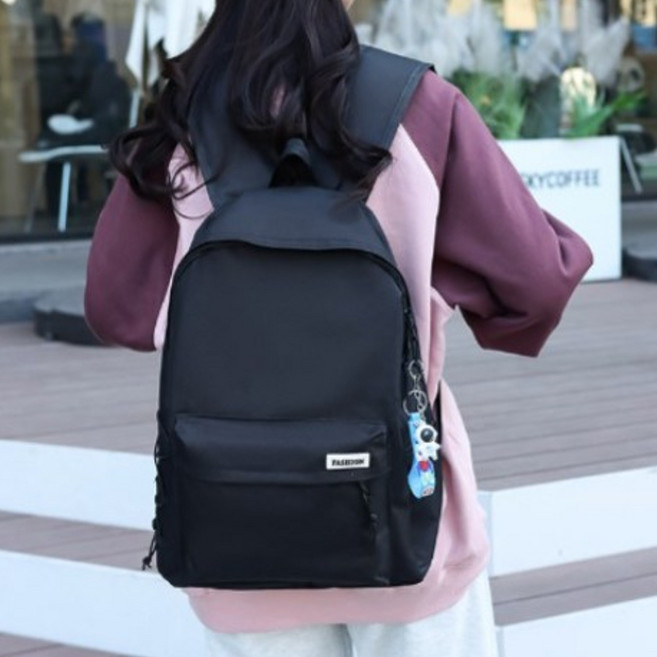 블랙 캐주얼백 스포츠 백팩 책가방 배낭 학생 여행 노트북