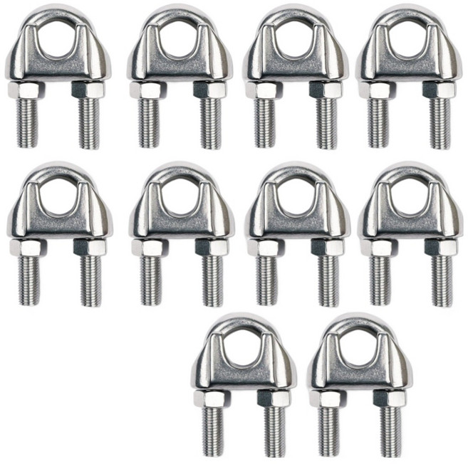 아이맥스몰 스텐 와이어클립 유클립 유볼트 U볼트 와이어 고정 서스 sus 304, 6개