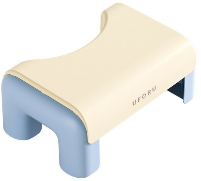 HERON 튼튼한 가정용 두꺼운 미끄럼방지 변기 발받침대 (욕실 발판), 버블 블루