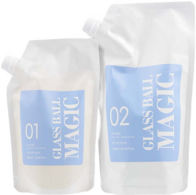 H레시피 하얀눈꽃가루 유리알 매직 500 /750ml /탄력있고 윤기나는 매직시술, 1개, 1개입
