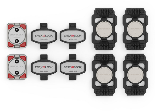 이지엠락 MTB용 자석 클릿 set, 블랙