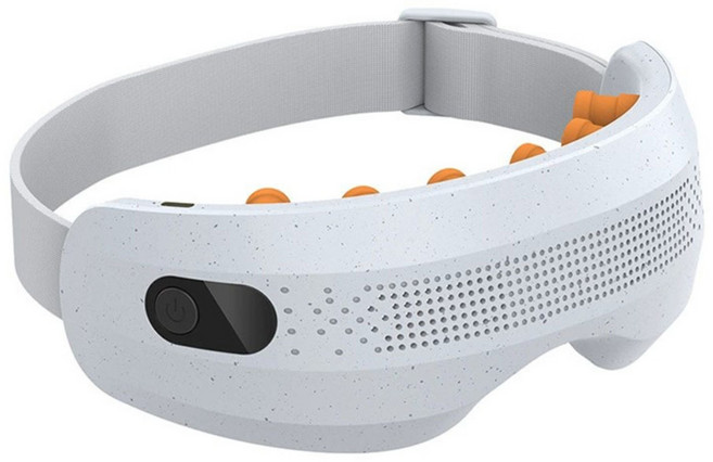 smabat 진동 눈 마사지기 진동 마사지기 가시화 눈 안마기 8가지 진동 모드, 화이트