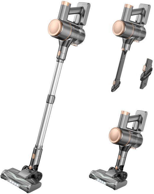 INSE 차이슨 무선 청소기 원룸청소기 초강력 흡입력 좋은 청소기 + 셀프 스탠딩, N8, 블랙