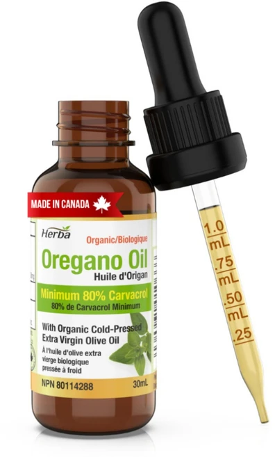 오레가노 오일 30ml Carvacrol 80% 허바 캐나다, 1개 - 쿠팡