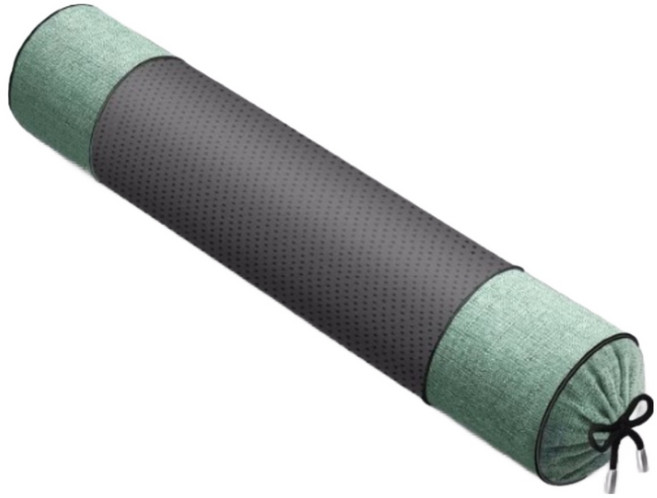 Modern Fashion 거북목 메밀 경추 목 베개 수면 보조 원형 Y01, 그린, 1개