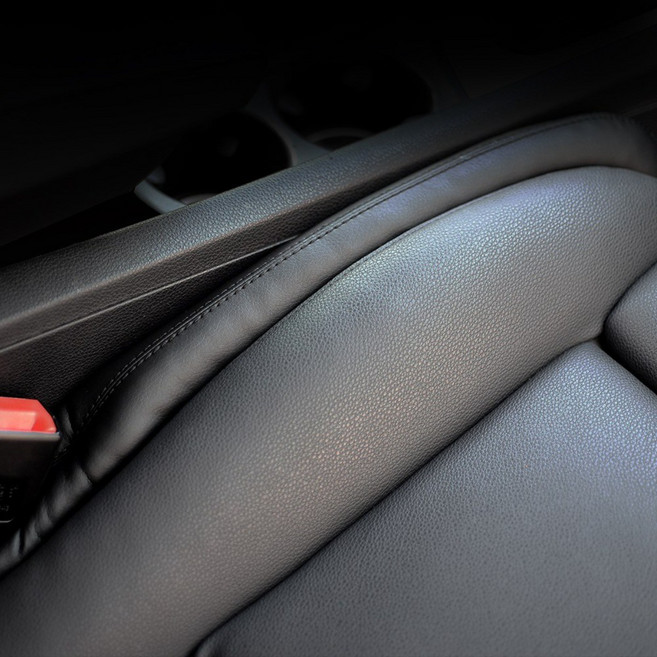 레모토 자동차 시트 틈새막이 차량 틈새쿠션, 2개, 블랙