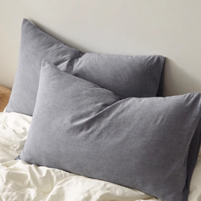 웨이모션 내추럴 워싱 100% 순면 사계절 프리미엄 호텔식 베개 커버