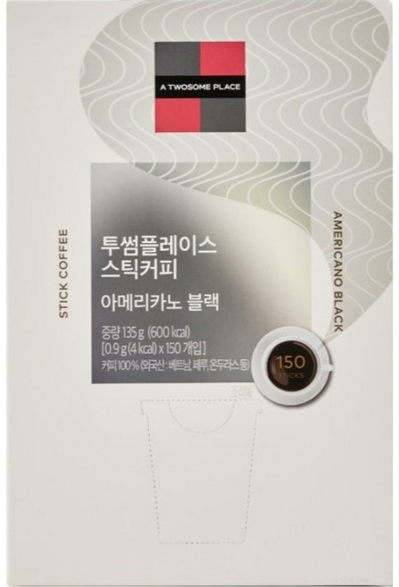 투썸플레이스 스틱커피 아메리카노 블랙, 900mg, 150개입, 1개