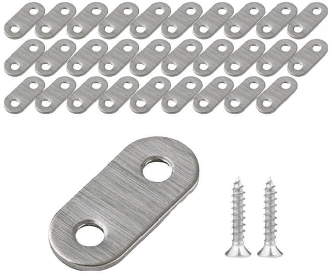 유스툴 평철 스텐 일자 연결대 브라켓 30P 세트