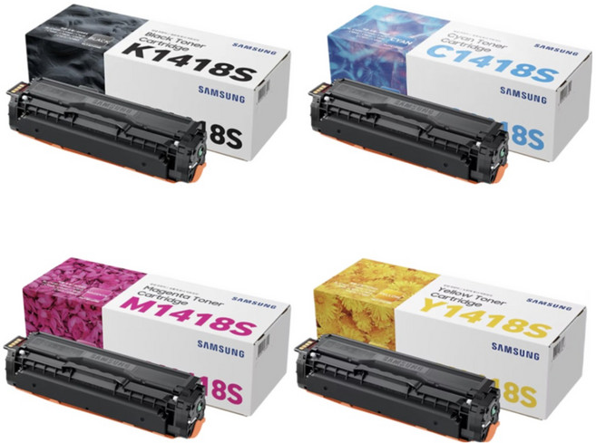 삼성 CLT-K1418S 정품토너 세트 SL-C1460FW C1665FW C1410W, 1세트