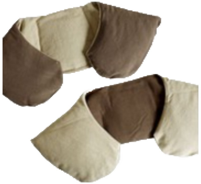 들꽃잠 어깨 허리 찜질팩 팥 찜질 온열 냉온 복부 핫팩, 01. 토닥토닥 어깨 찜질팩-베이지/브라운, 1개