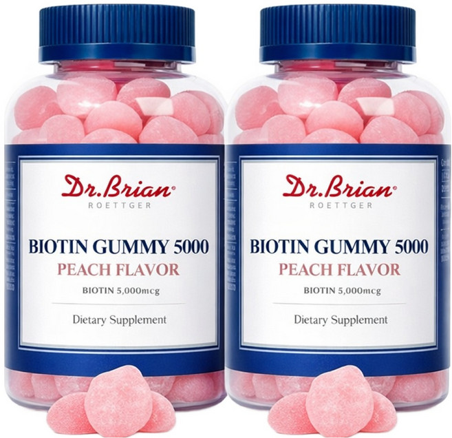 닥터브라이언 비오틴 구미 5000 피치 플레이버, 100정, 1개