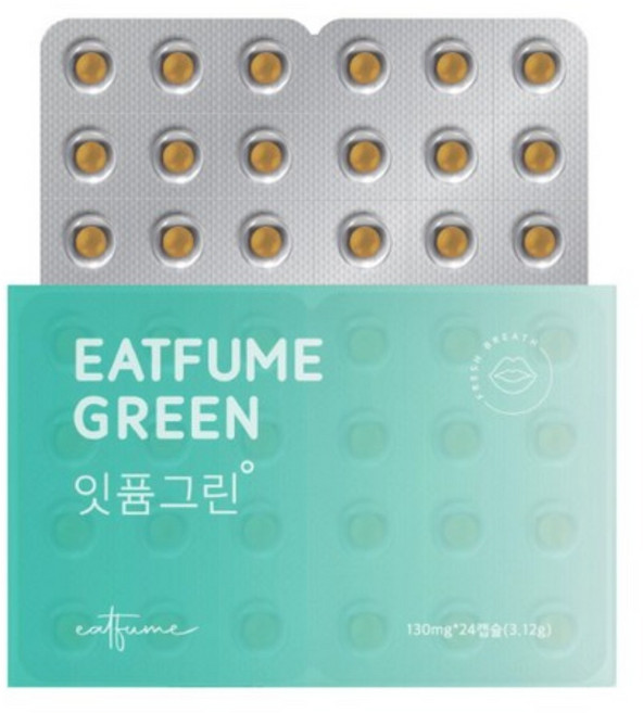 잇퓸 그린 민트향 상쾌한 먹는향, 3.12g, 1개