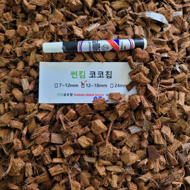 코코칩 코코허스크 12~18mm 멀칭 분갈이흙 파충류바닥재 코코넛칩, 30L, 1개