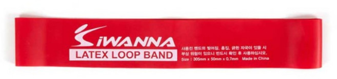 아이워너 라텍스 루프밴드 요가밴드 스트레칭, 0.7mm/레드, 1개