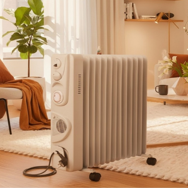 [금방 따뜻해지는] 유파 온풍 라디에이터 7핀 11핀 화장실 전기 히터 가정 사무실 온열기 이니시아, ARK-1188(11핀)