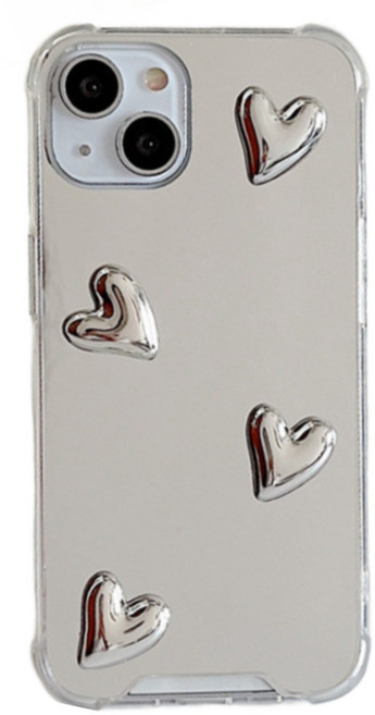 에프티디자인 하트 미러 범퍼 아이폰 케이스