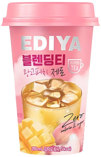 이디야 블렌딩티 제로 망고 피치, 10개, 250ml