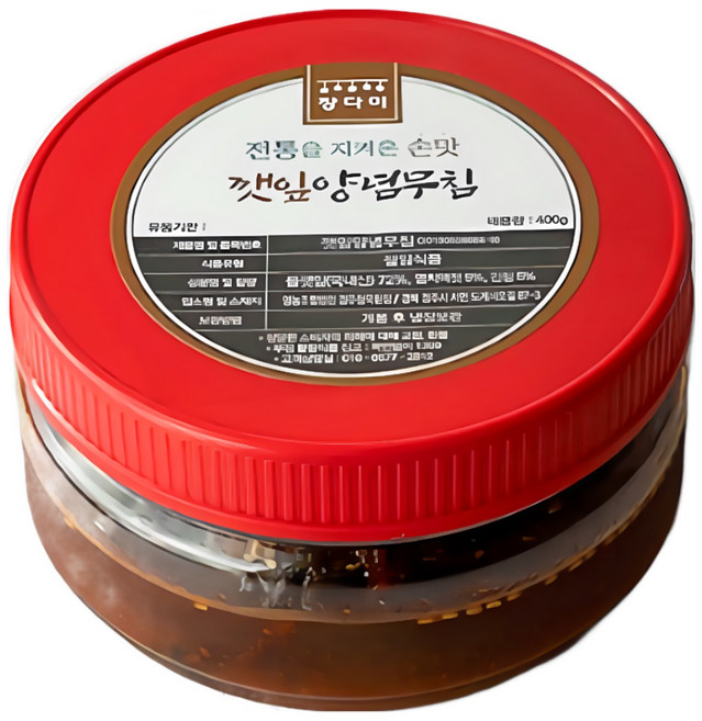 장다미 생깻잎양념무침, 400g, 1개