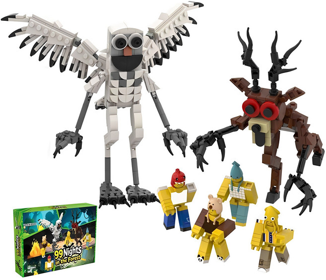 토이토이 로블록스 어린이선물 99나이트 인더포레스트 나노블록 6종 세트, 1개