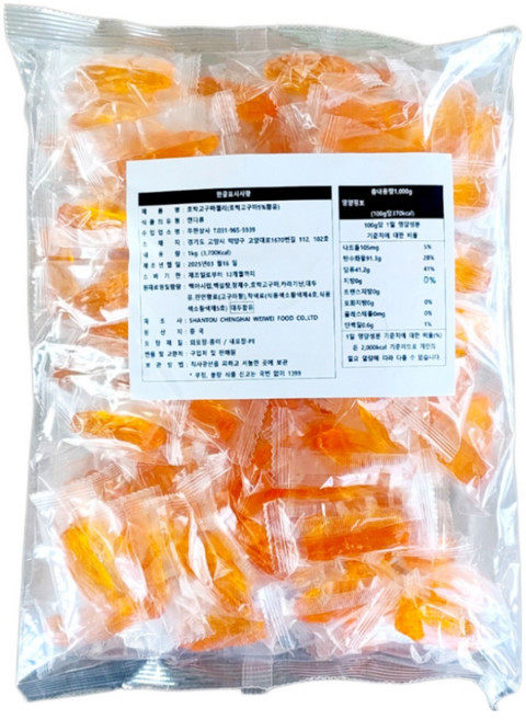 까먹는 젤리 / 호박고구마 맛, 1개, 1kg