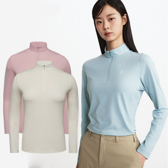 블랙야크 기능성 등산티셔츠 흡한속건 여성 페리체 집업 긴팔티 1BYZTSU502
