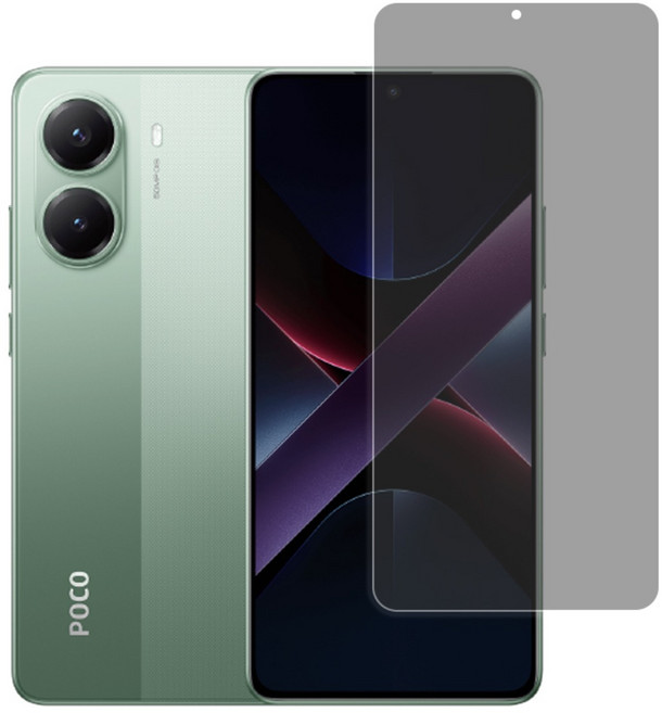 포코 X7 PRO 사생활 보호 필름 강화유리 프라이버시, 1개