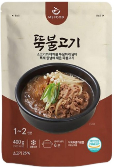 새마원 소고기 뚝배기불고기 400g 간편식 즉석식품 뚝불고기, 5개