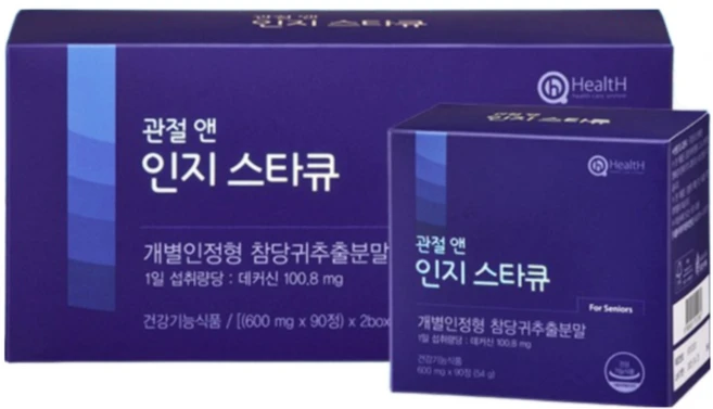 앨트웰 관절 앤 인지스타큐 두뇌건강 보조식품, 600mg 180정, 180정, 1박스 - 쿠팡