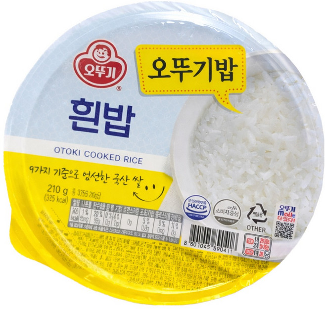오뚜기 흰밥, 210g, 24개