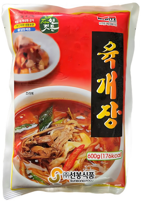 선봉 자연깃든 육개장 600g 냉동 간편 즉석국 국밥 해장국, 25개