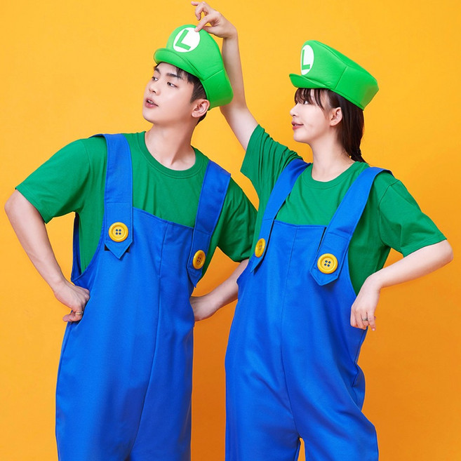 마리오 옷 모음집 반티 체육대회 의상 졸사컨셉 옷 멜빵 졸업사진