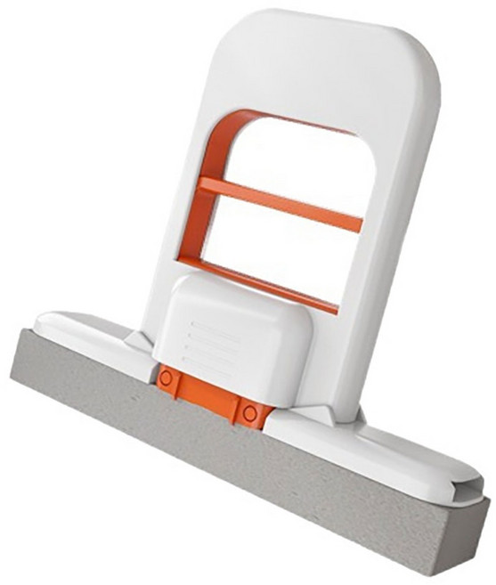 만능 접이식 스펀지 물기제거 스퀴지, 오렌지 화이트, 1세트