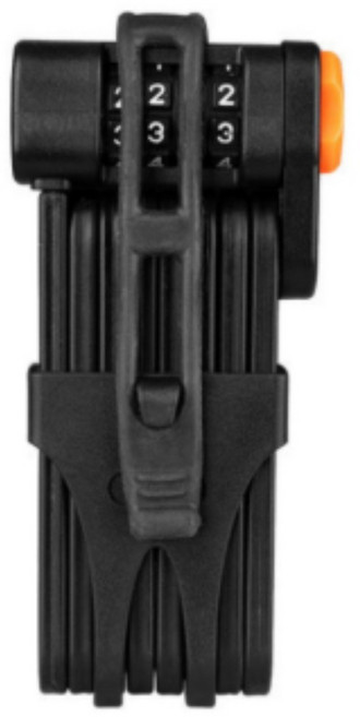 8관절락 4자리 번호키 접이식 자전거 자물쇠, 1개