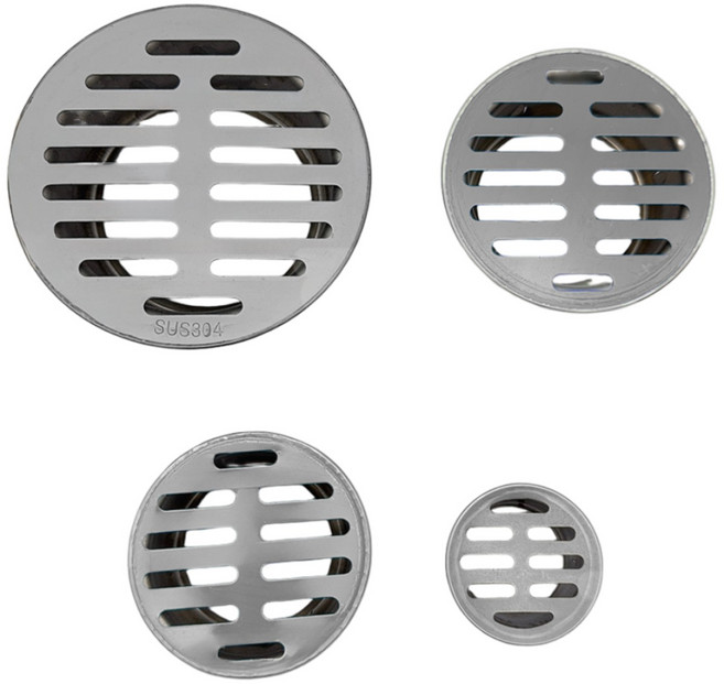 SD메탈 스텐 드레인 유가 원형 배수구 야외 옥상 바닥 육가, 1개