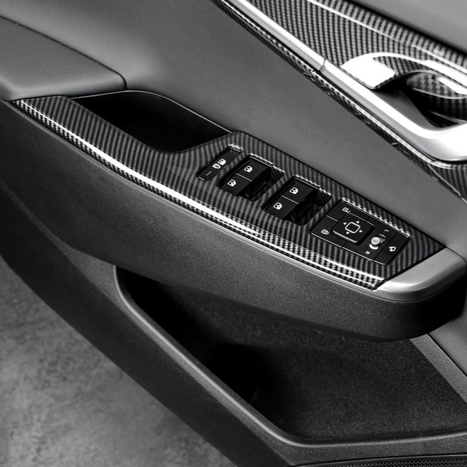 유투카 호환 EV6 차량 튜닝 용품 베스트 카본 레드 몰딩 2종색상, 03.윈도우스위치 4P [카본]