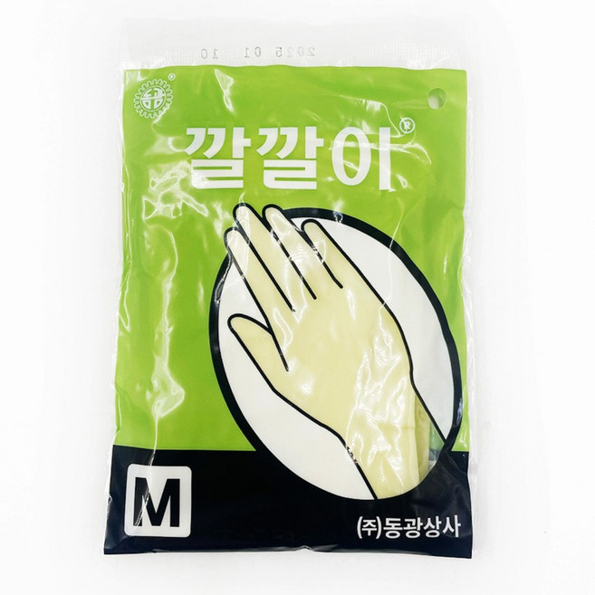 동광상사 깔깔이 미용장갑 중형 M, M/아이보리, 20개