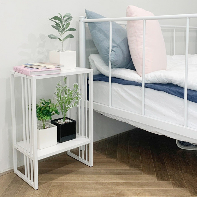 코지테일러 모던 일상 스탠드 협탁 B57, 화이트