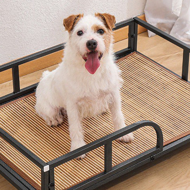 크레스티 반려동물 사계절 침대 강아지 방석 튼튼 펫 베드 반려묘 베이스 해먹침대, 1개, 블랙