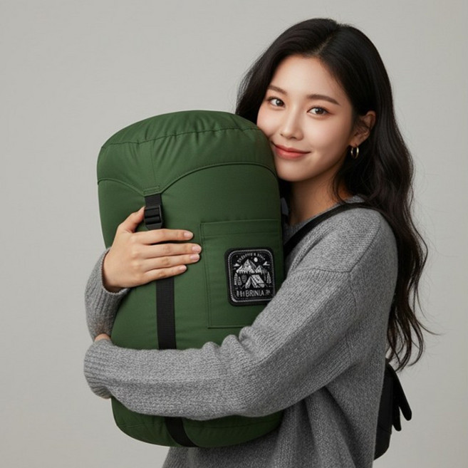 브리니아 네스트 솜 침낭, 01_포레스트 그린, 1개