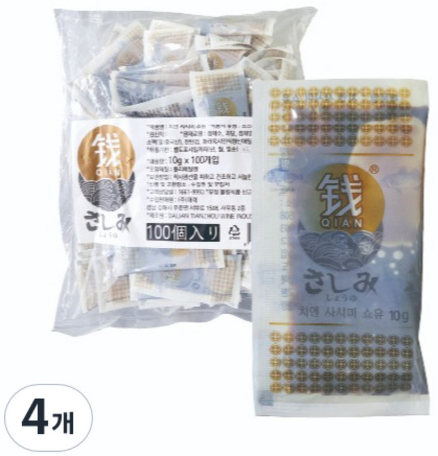 치엔 사시미 쇼유 100p, 1kg, 4개