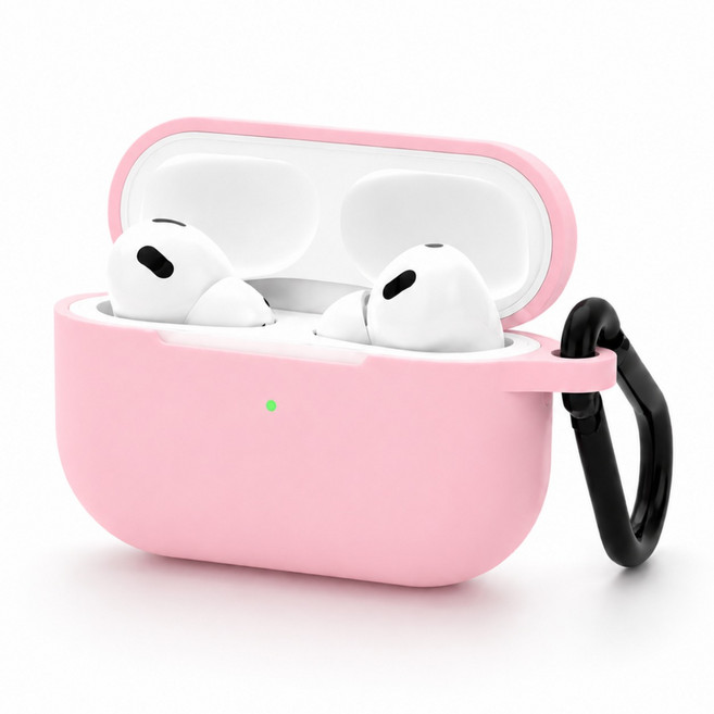 피키핏 에어팟4 키링 실리콘케이스, 핑크, 1개, airpods4