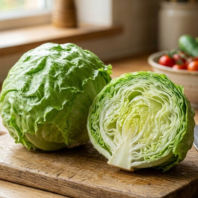 싱글벙글 국내산 아삭 양상추 1통 (가락시장 특급선별), 450g, 1개